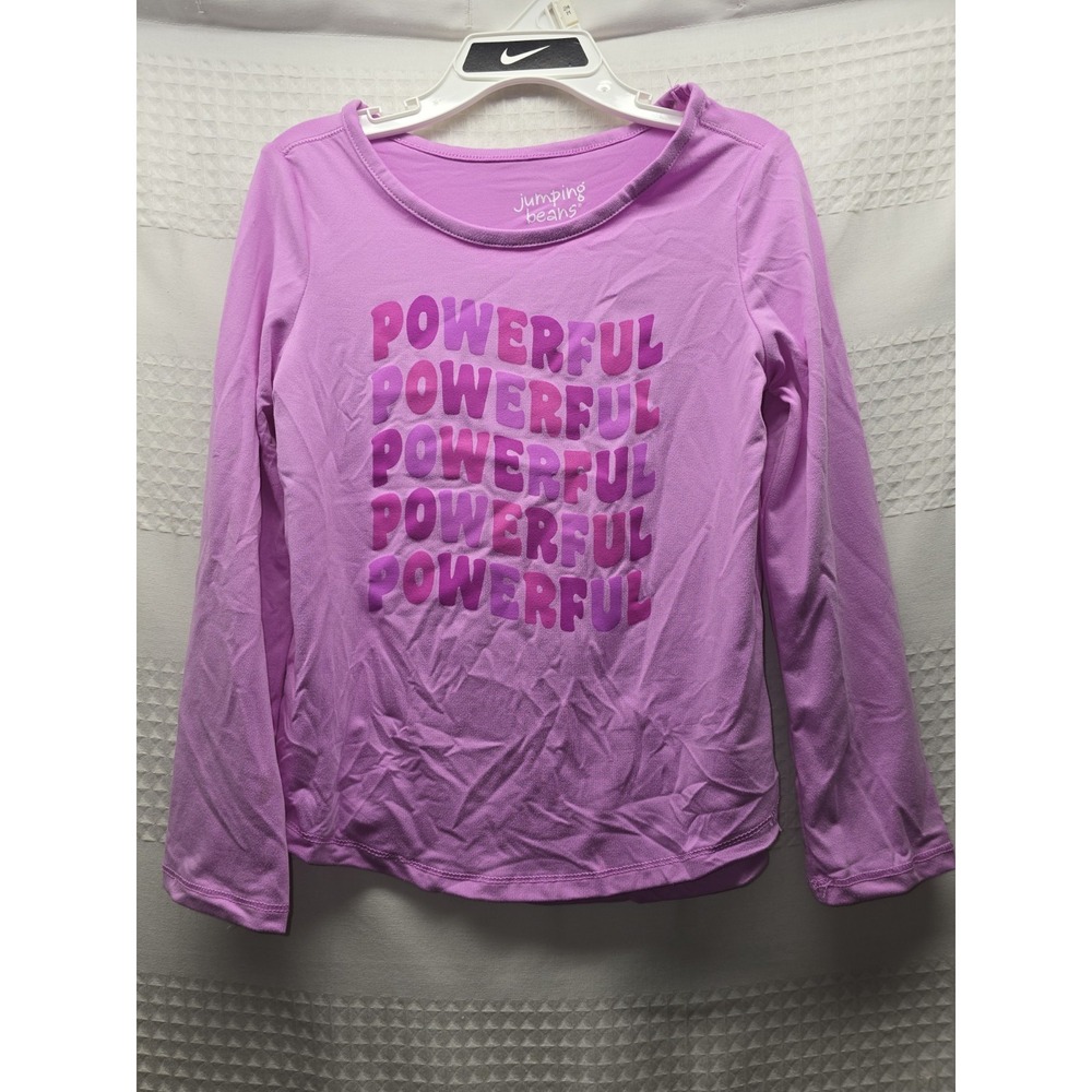 Jumping Beans Tshirt Girls Size 5 Long Sleeve Purple